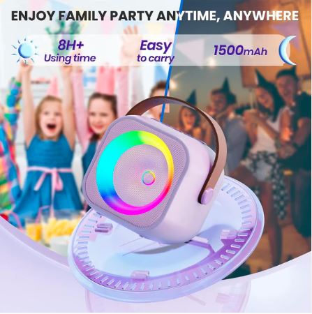 Kids Bluetooth Speaker System with 1 Wireless Mic