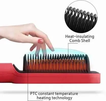 Electric 2-in-1 Professional Hair Straightener Comb Hair Brush