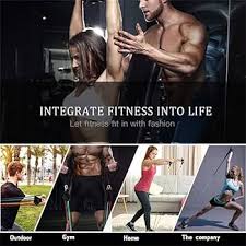 High Quality Portable Resistance Bands With Handles, Resistance Tubes & Workout Bands Exercise Band Elastic Pull Rope 11 Pcs Set