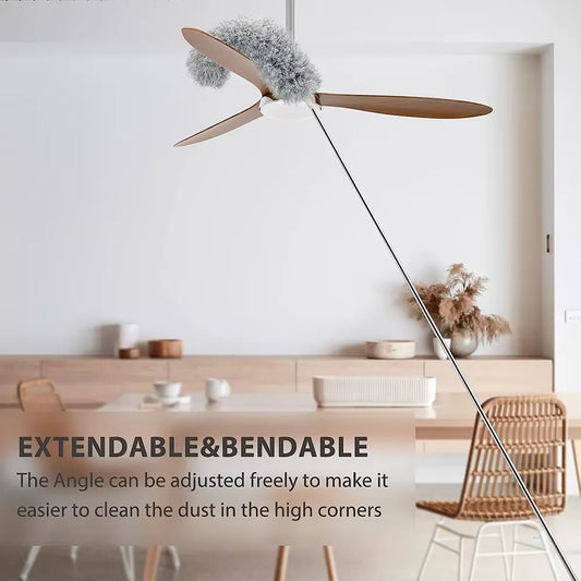 Flexible Microfibre Cleaning Duster with Extendable Rod