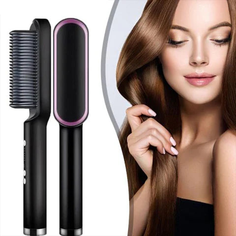 Electric 2-in-1 Professional Hair Straightener Comb Hair Brush